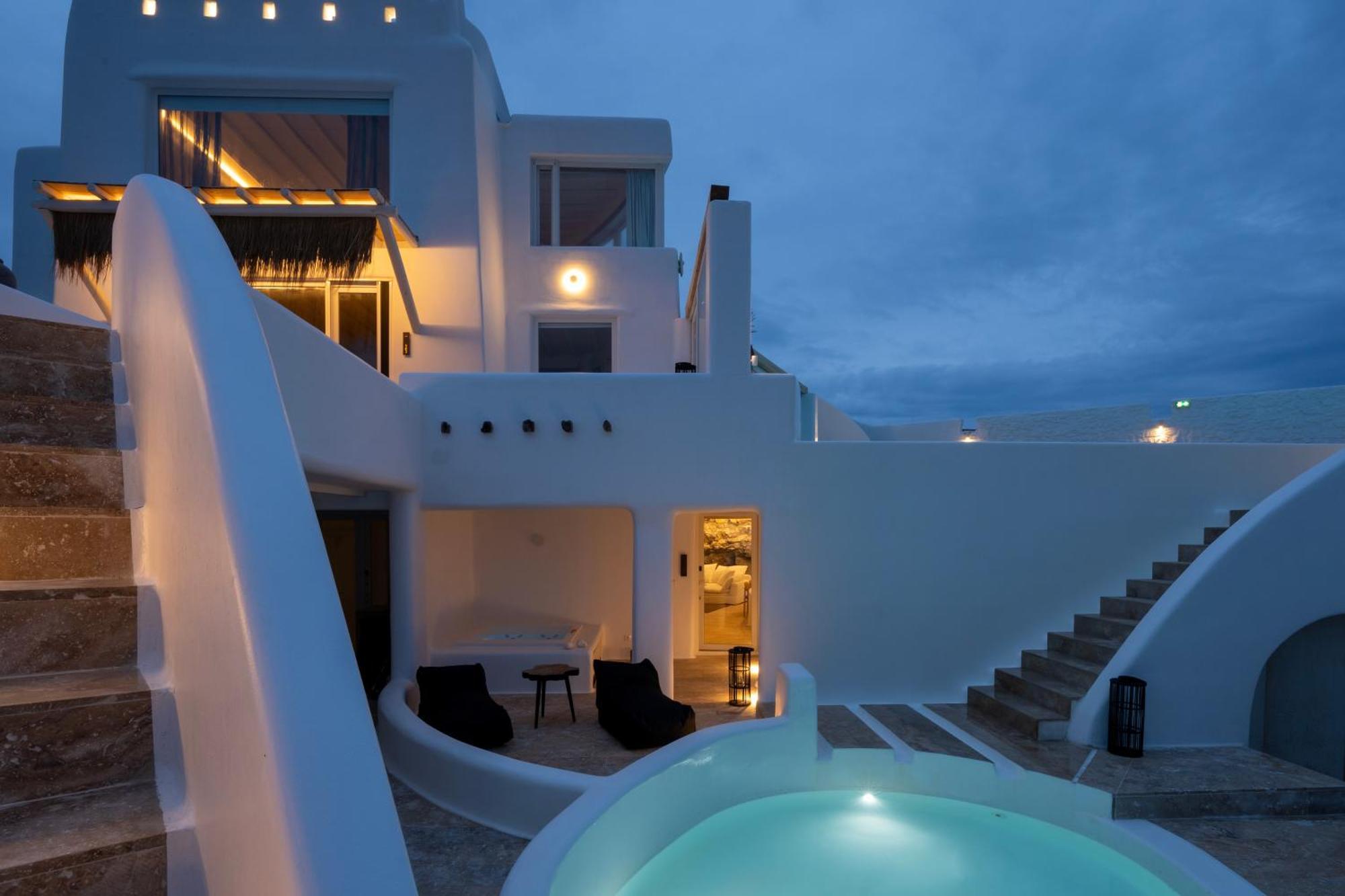 Отель White Stone Mykonos Agios Ioannis Diakoftis Экстерьер фото