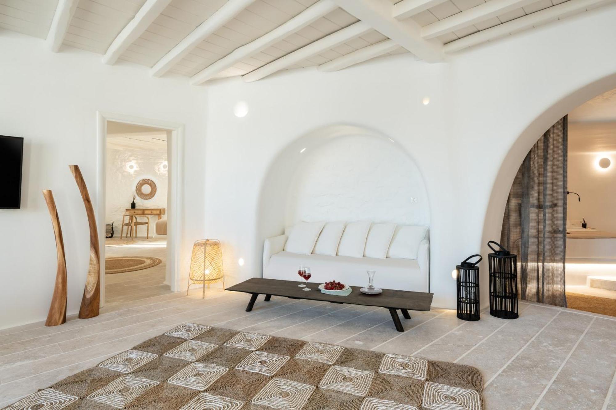 Отель White Stone Mykonos Agios Ioannis Diakoftis Экстерьер фото