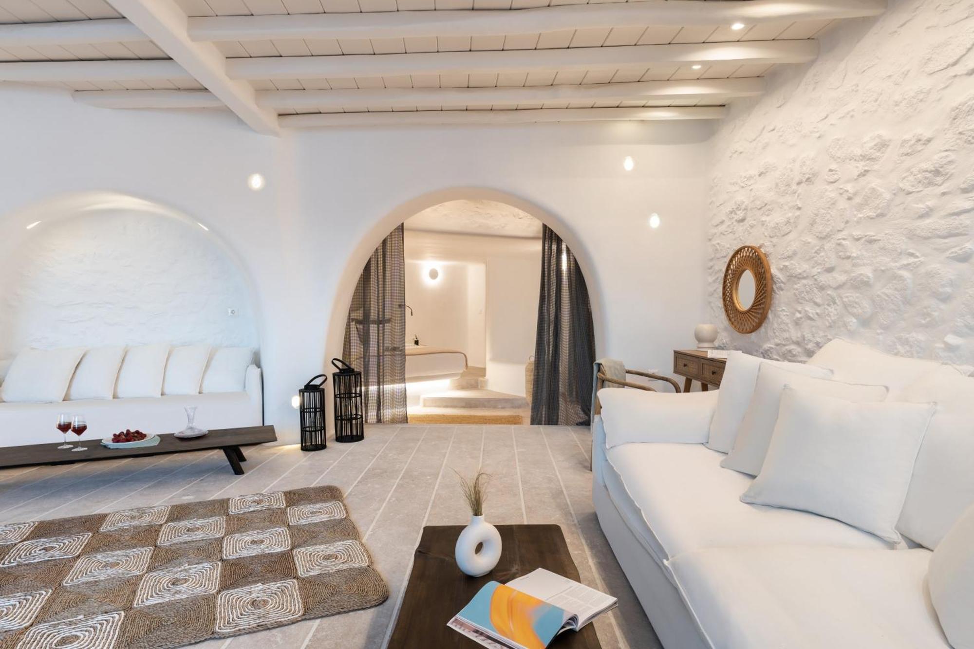 Отель White Stone Mykonos Agios Ioannis Diakoftis Экстерьер фото