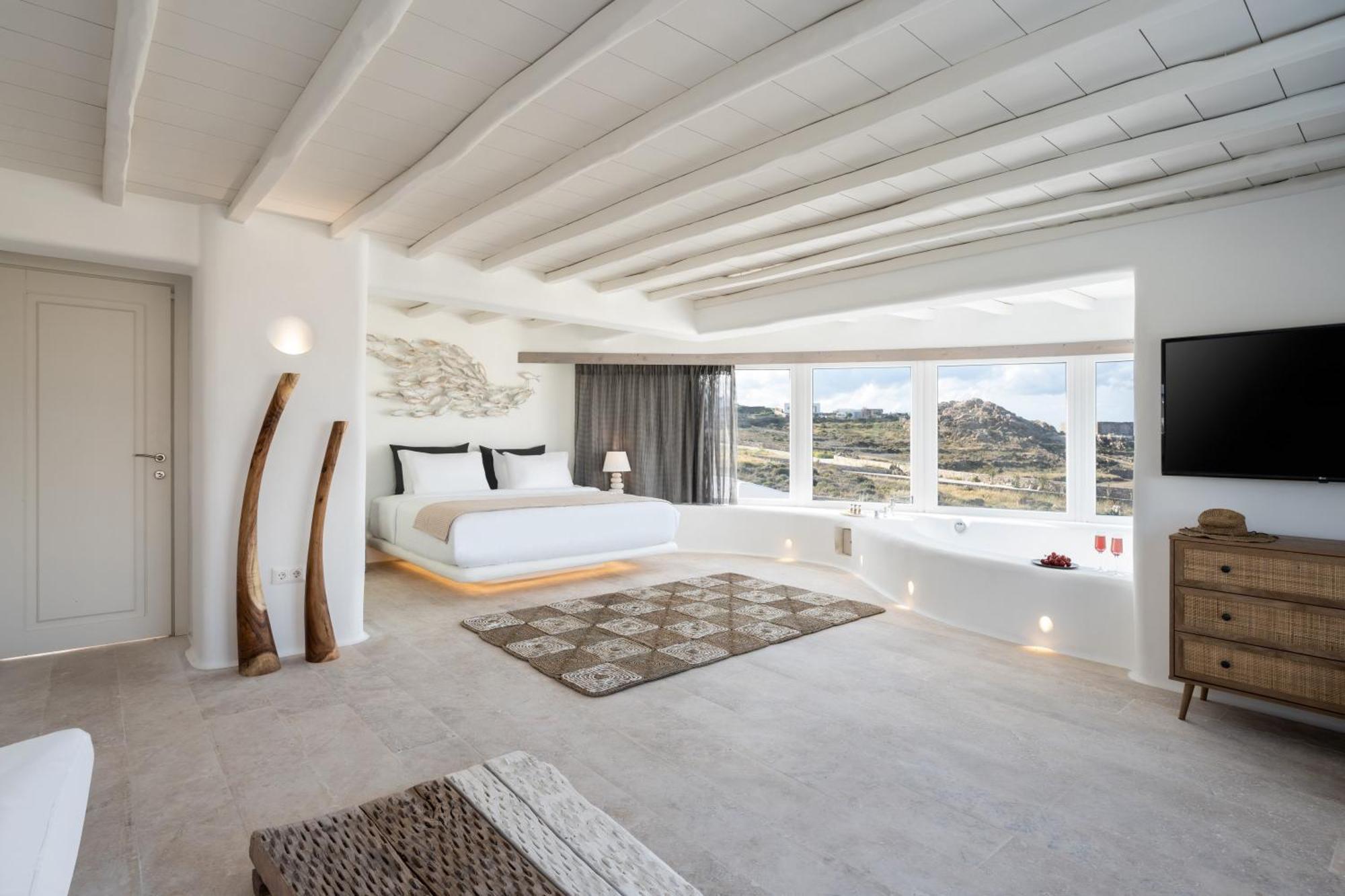 Отель White Stone Mykonos Agios Ioannis Diakoftis Экстерьер фото