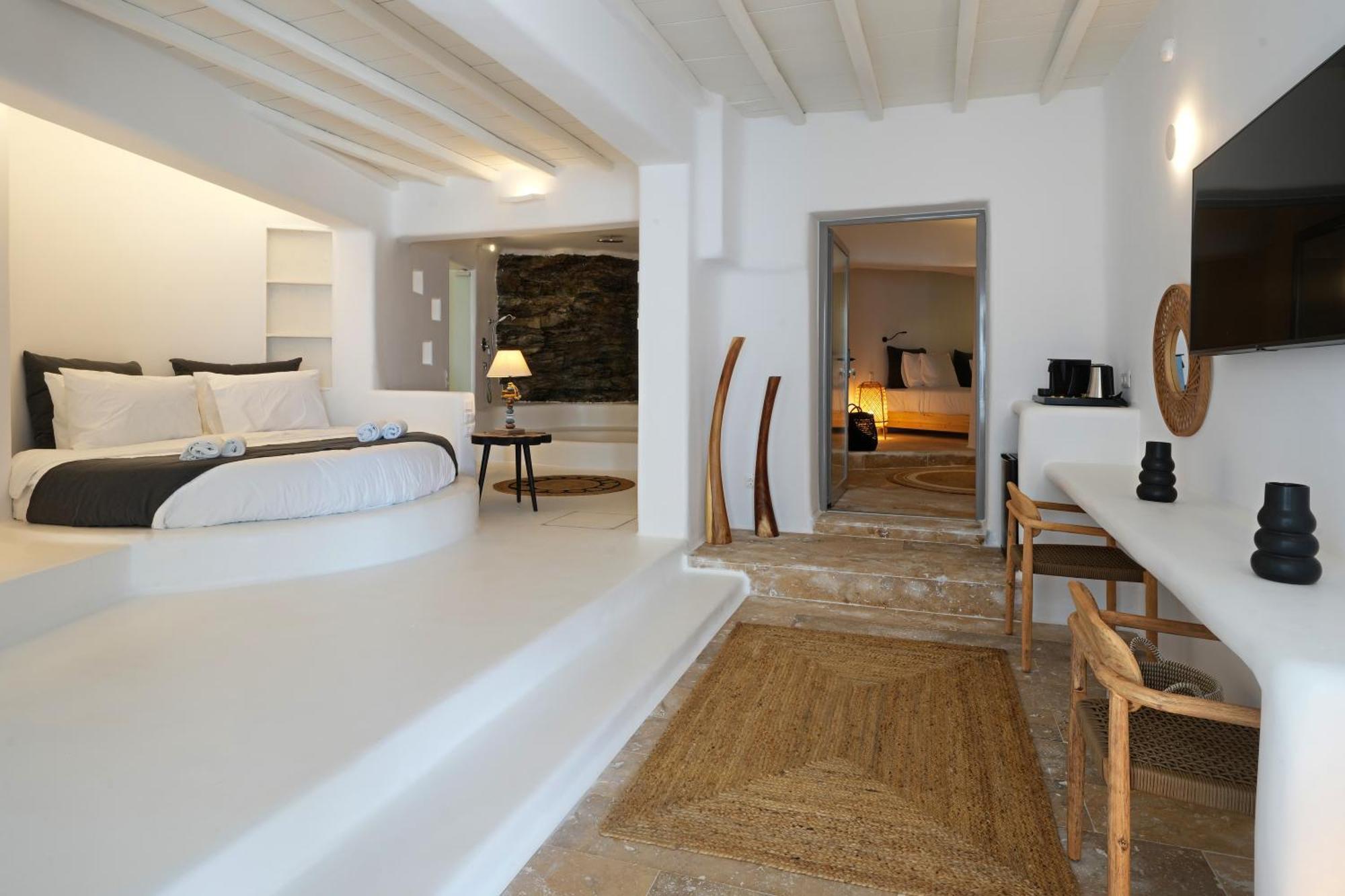 Отель White Stone Mykonos Agios Ioannis Diakoftis Экстерьер фото