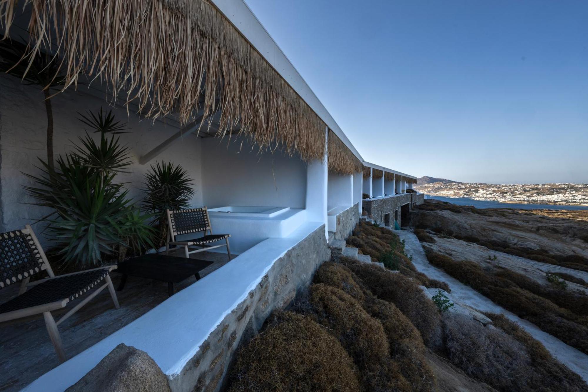 Отель White Stone Mykonos Agios Ioannis Diakoftis Экстерьер фото