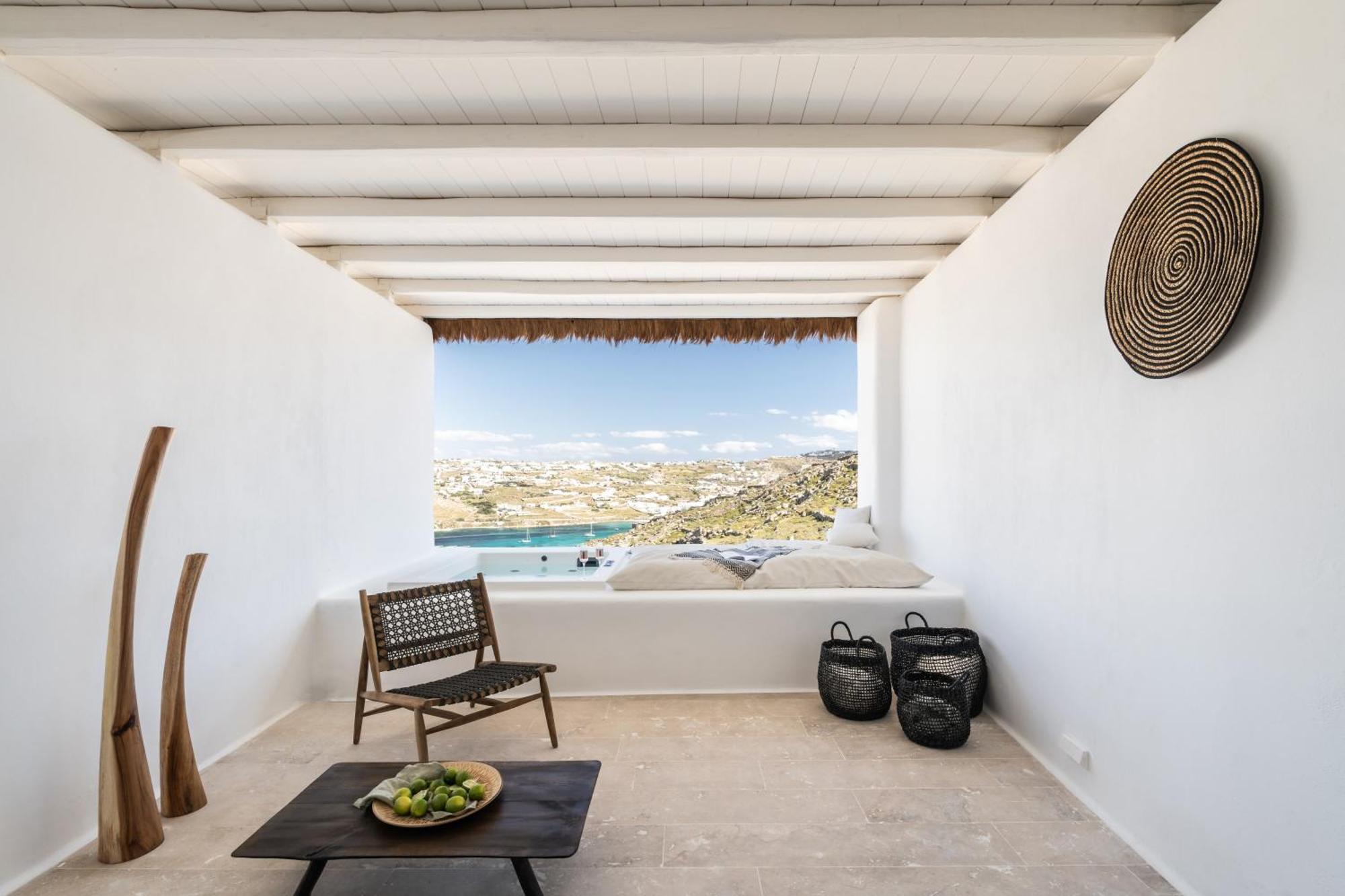 Отель White Stone Mykonos Agios Ioannis Diakoftis Экстерьер фото